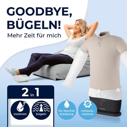Air - cosy Premium Bügelpuppe – Automatisches Bügelsystem für Kleidung - Air - cosy